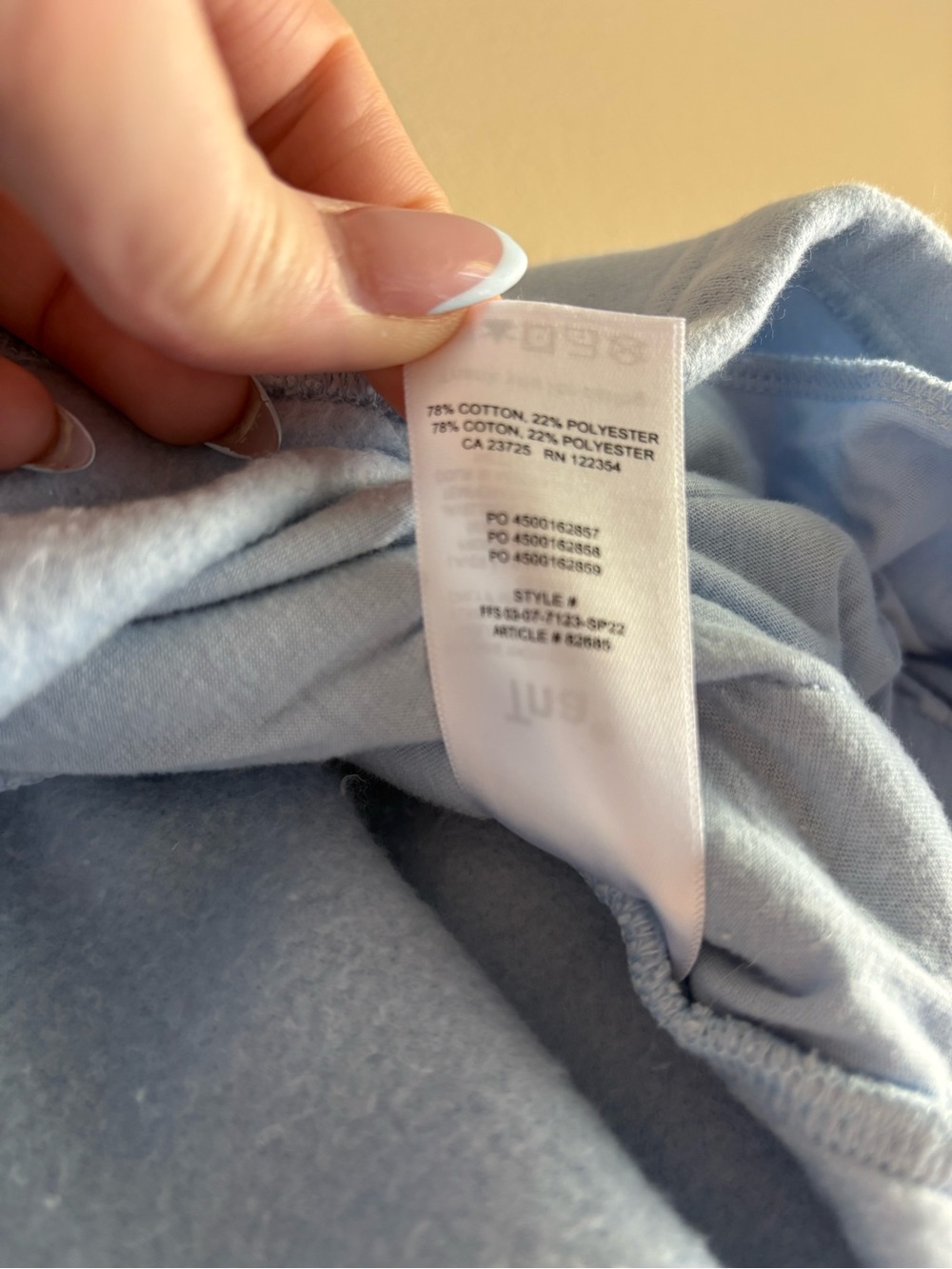 TNA Cozy Fleece Boyfriend Mini Skirt Light Blue Size Large Aritzia Lounge Skirt - Picture 6 of 13